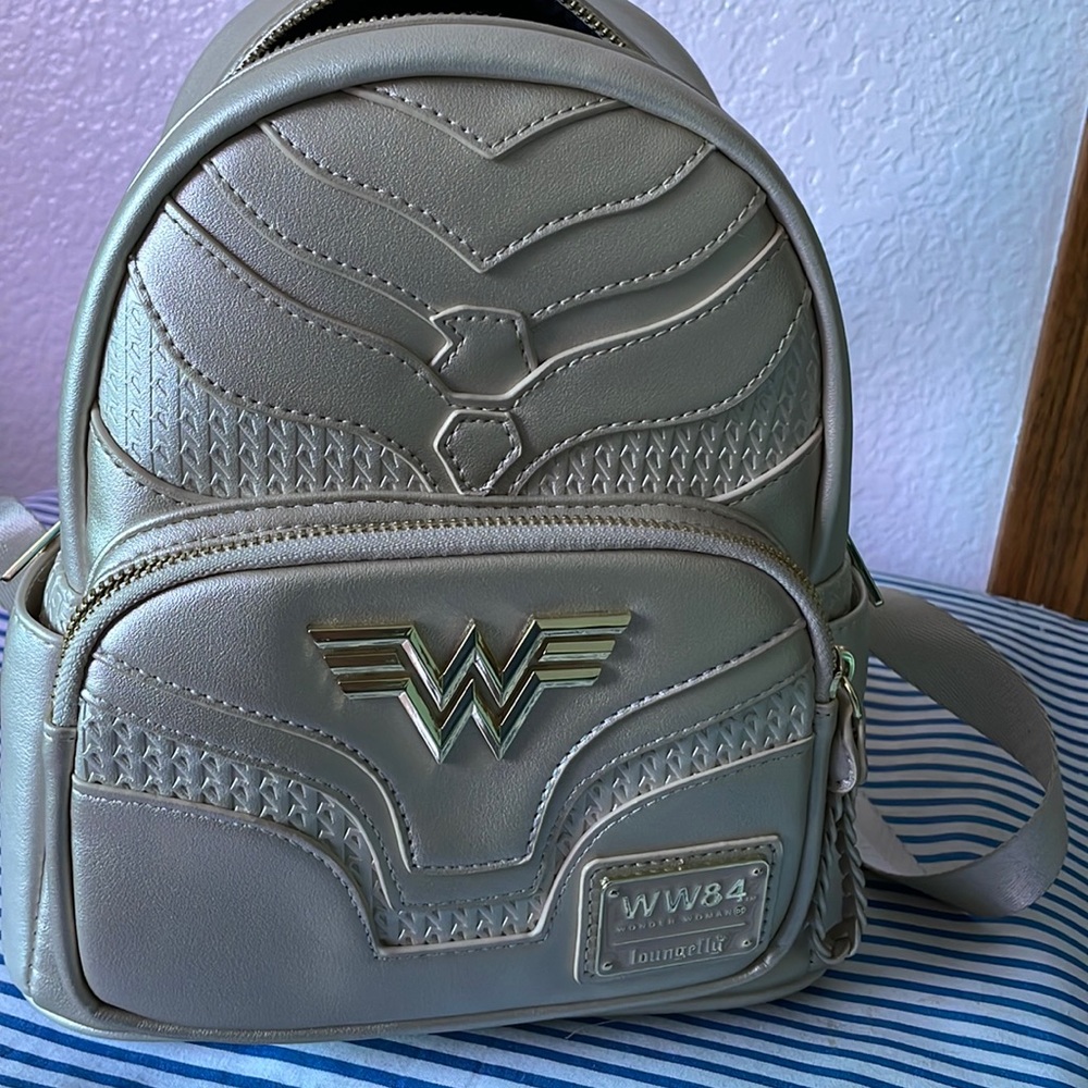 Champagne color  WW84 Loungefly Wonder Woman Backpack